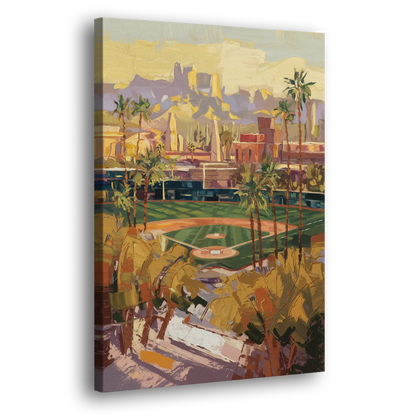 Scottsdale Spring Training Scene Side - Canvas Wall Art