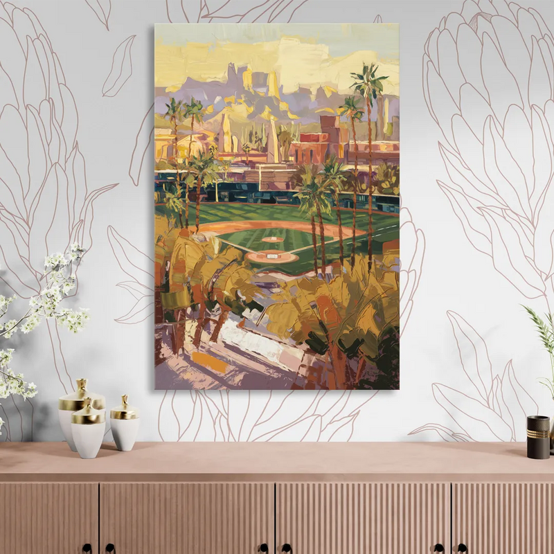 Scottsdale Spring Training Scene Living Room - Canvas Wall Art