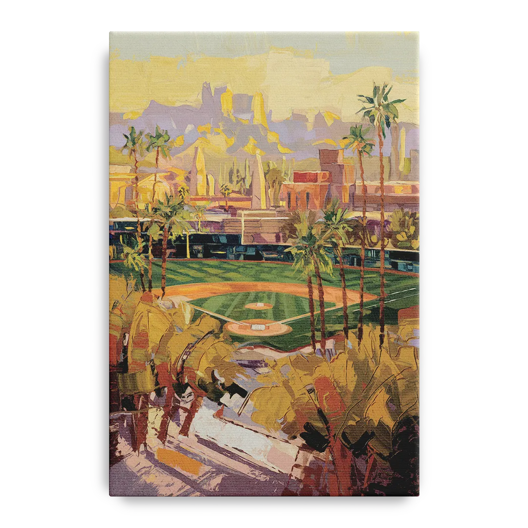 Scottsdale Spring Training Scene Front - Canvas Wall Art