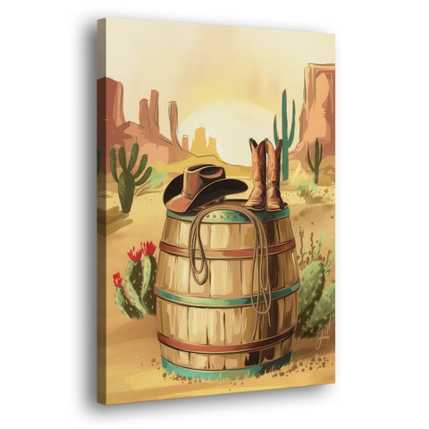 Scottsdale Western Heritage - Canvas Wall Art - Side