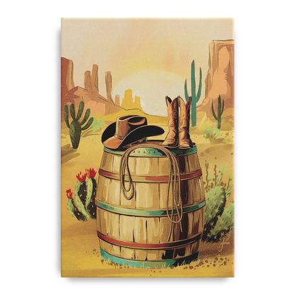 Scottsdale Western Heritage Front - Canvas Wall Art