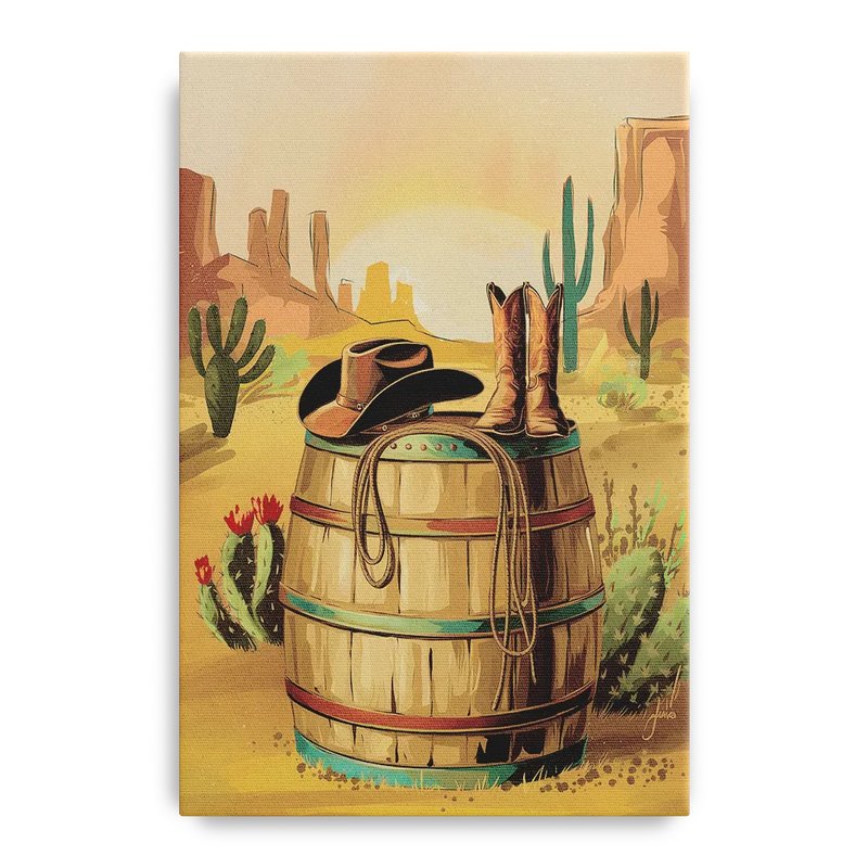 Scottsdale Western Heritage Front - Canvas Wall Art