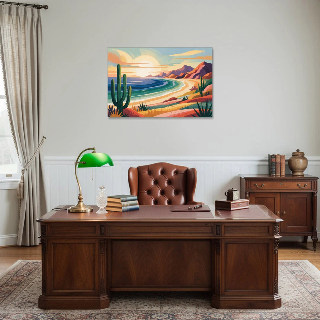 Sea of Cortez Horizon - Canvas Wall Art - Office - 36x24