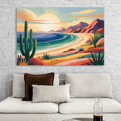 Sea of Cortez Horizon Sitting Room - Canvas Wall Art