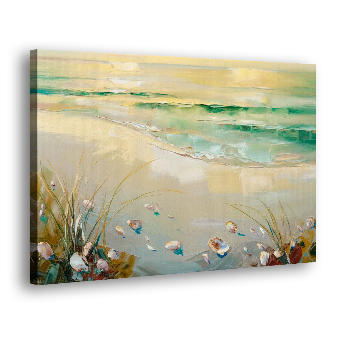 Seaside Beachfront Serenity Side - Canvas Wall Art