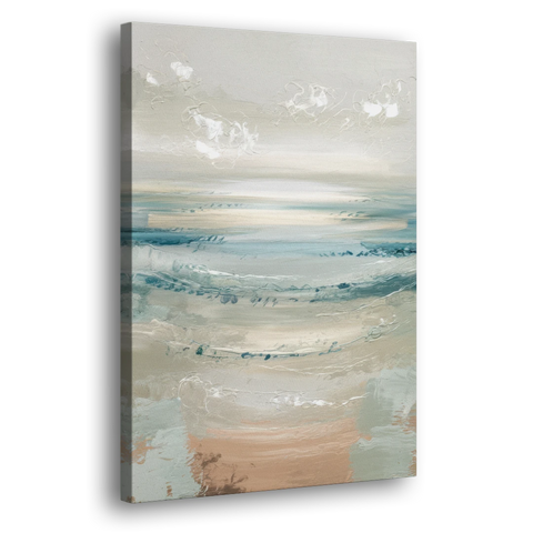 Seaside Blue Horizon - Canvas Wall Art - Side