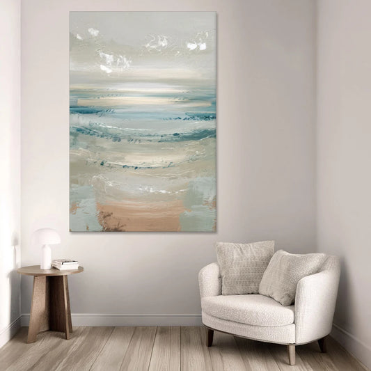 Seaside Blue Horizon - Canvas Wall Art - Sofa - 40x60