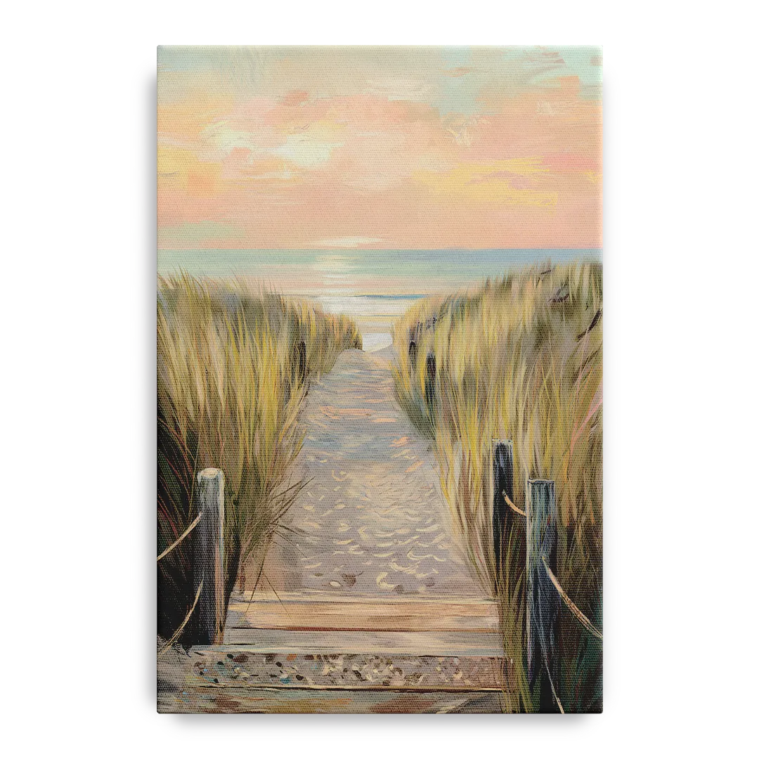 Seaside Coastal Path Front - Canvas Wall Art