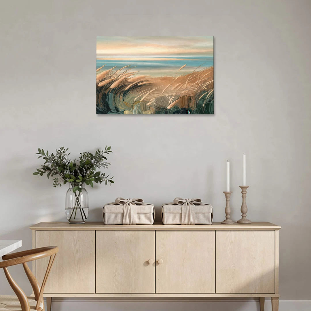 Seaside Dunes And Grass - Canvas Wall Art - Coffee Table - 36x24