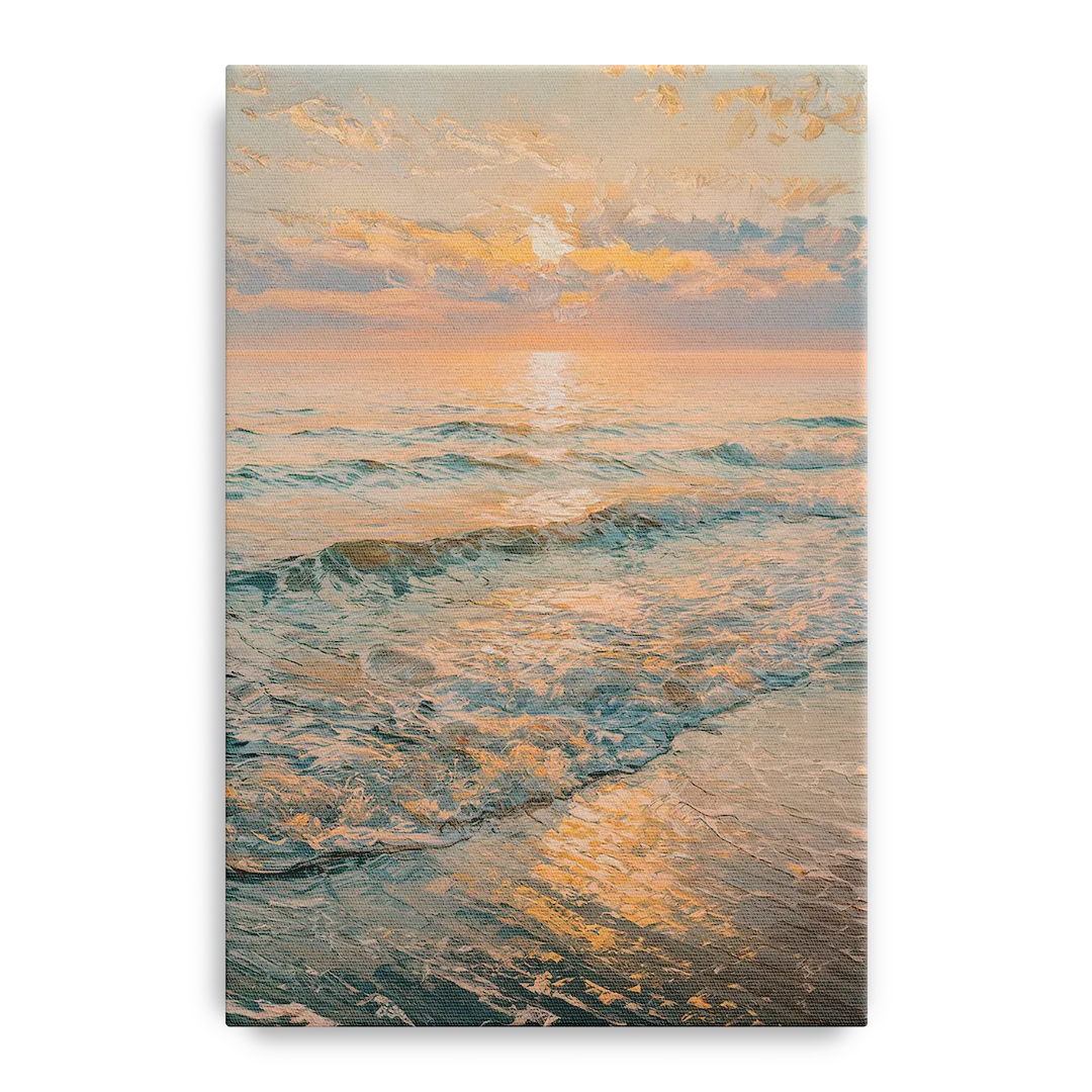 Seaside Golden Hour Front - Canvas Wall Art