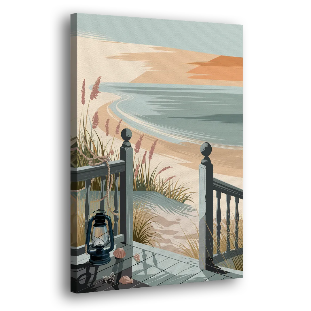 Seaside Nautical Charm Side - Canvas Wall Art