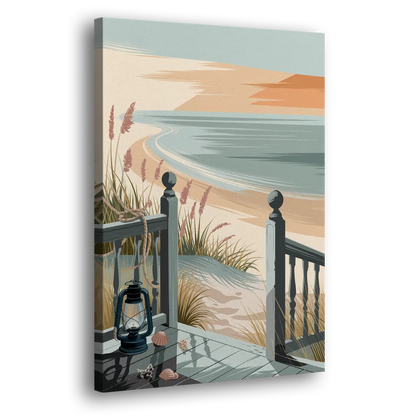 Seaside Nautical Charm Side - Canvas Wall Art
