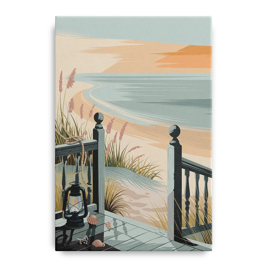 Seaside Nautical Charm Front - Canvas Wall Art