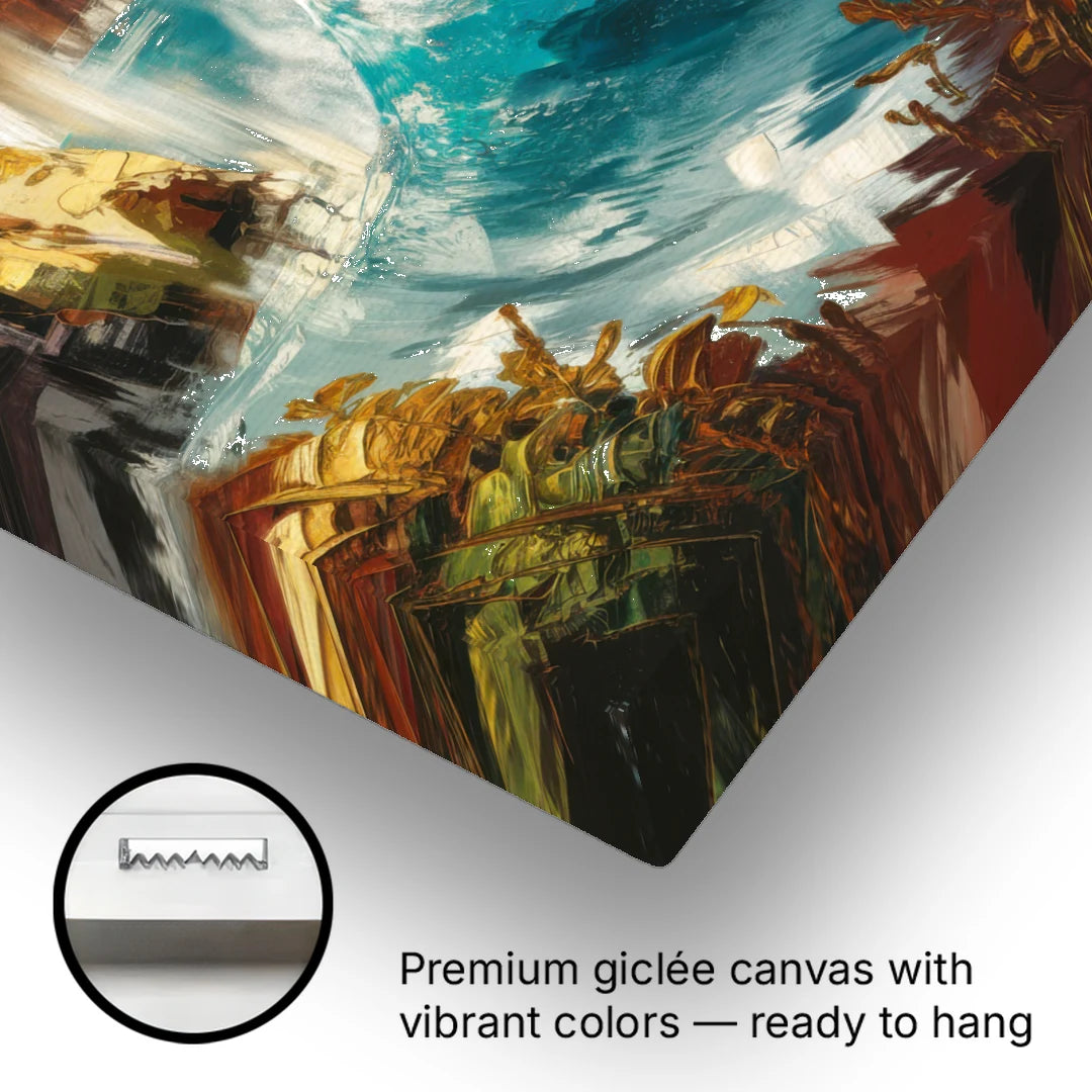 Seaside Rocky Cliffs - Canvas Wall Art - Gallery Wrap Corner