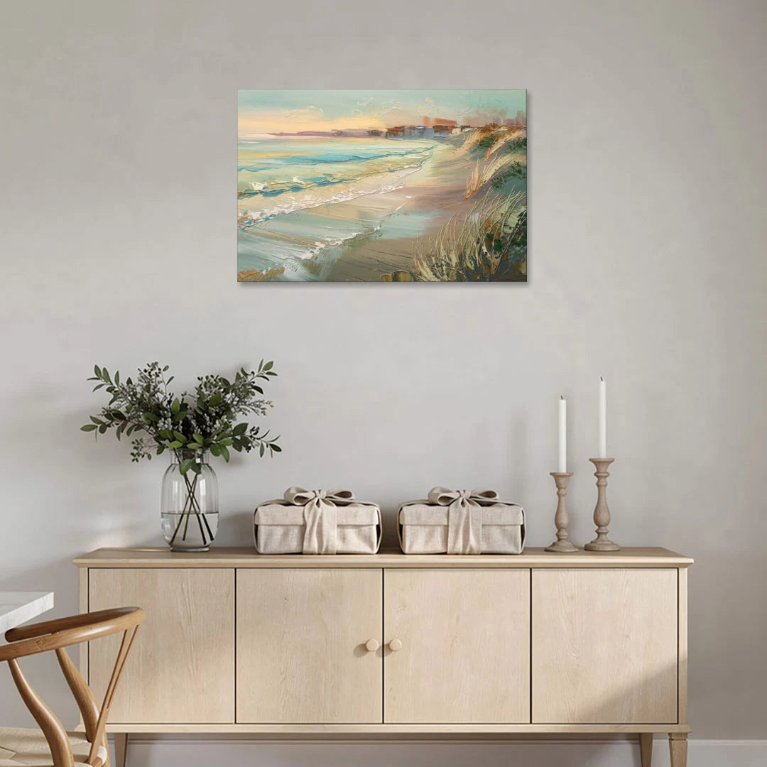 Seaside Shoreline Escape - Canvas Wall Art - Coffee Table - 36x24