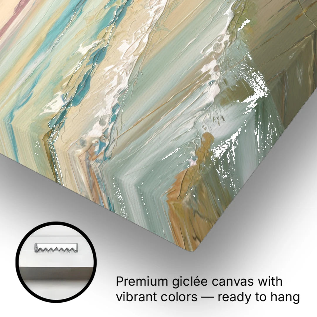 Seaside Shoreline Escape - Canvas Wall Art - Gallery Wrap Corner