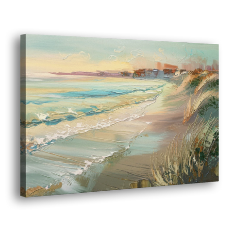 Seaside Shoreline Escape - Canvas Wall Art - Side