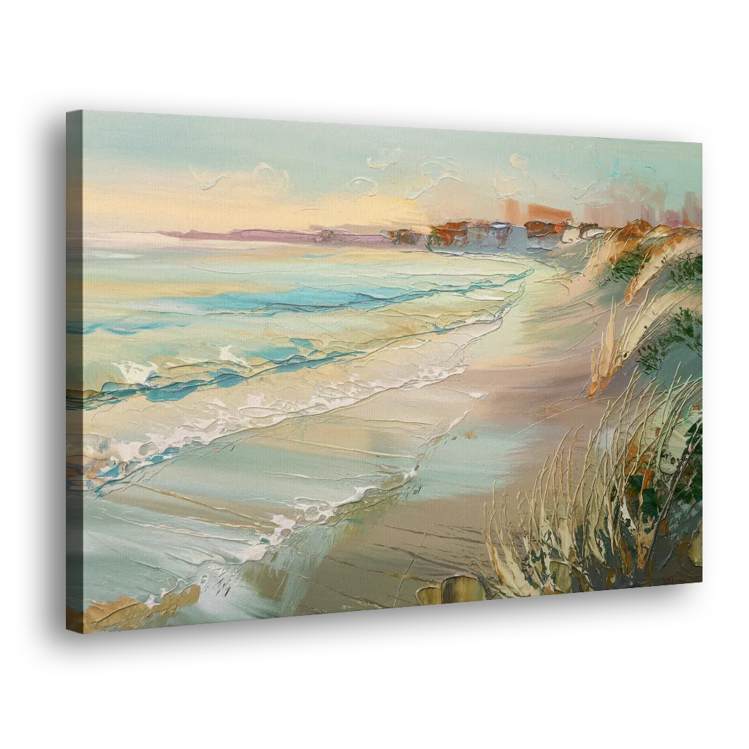 Seaside Shoreline Escape Side - Canvas Wall Art