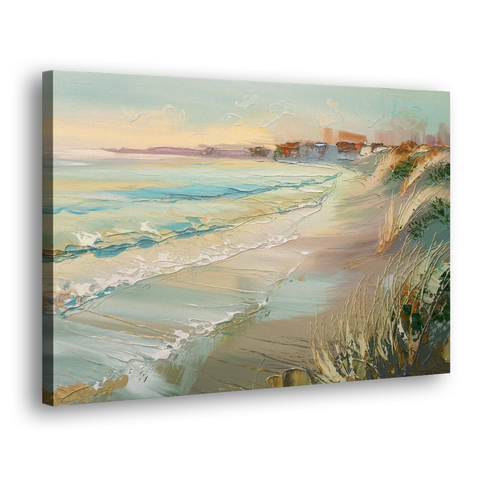 Seaside Shoreline Escape - Canvas Wall Art