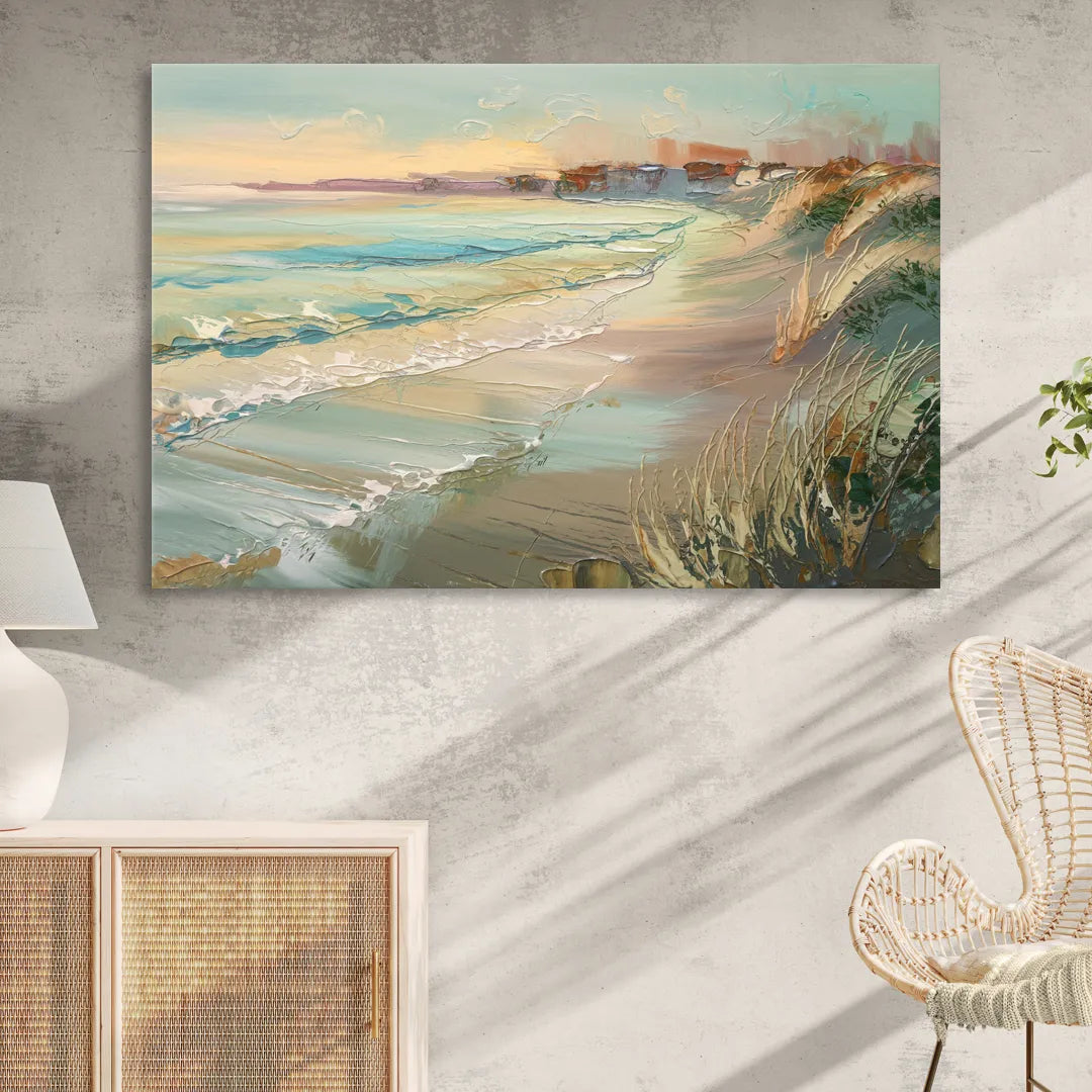 Seaside Shoreline Escape Sitting Room - Canvas Wall Art