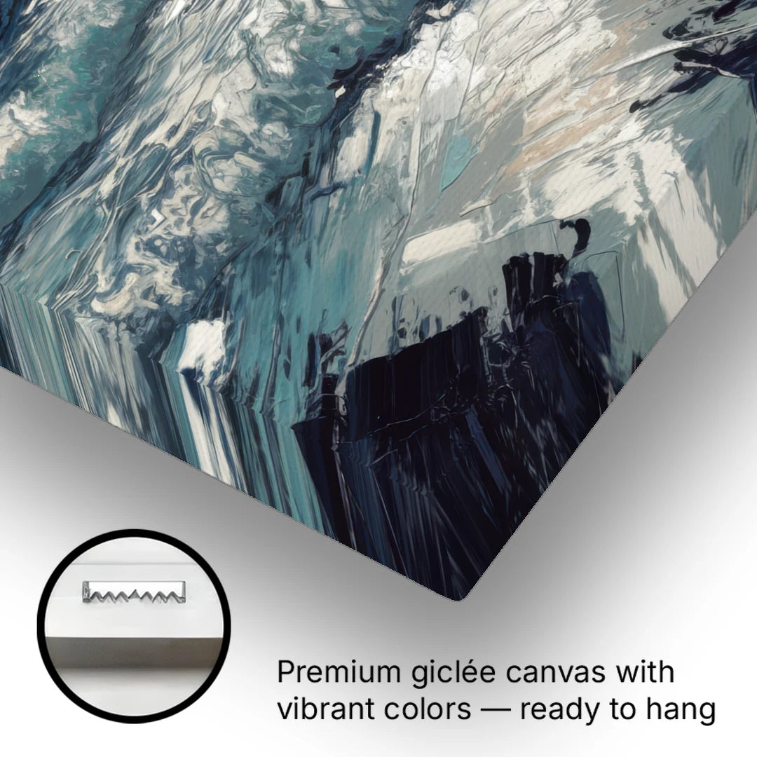 Seaside Stormy Skies - Canvas Wall Art - Gallery Wrap Corner