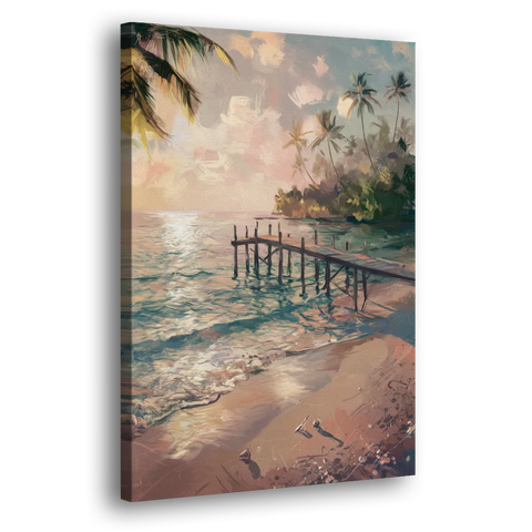 Seaside Tranquil Waters - Canvas Wall Art
