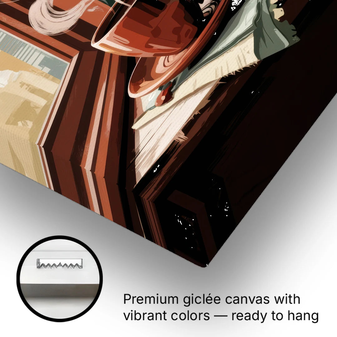 Seattle Coffee Culture Vibes - Canvas Wall Art - Gallery Wrap Corner
