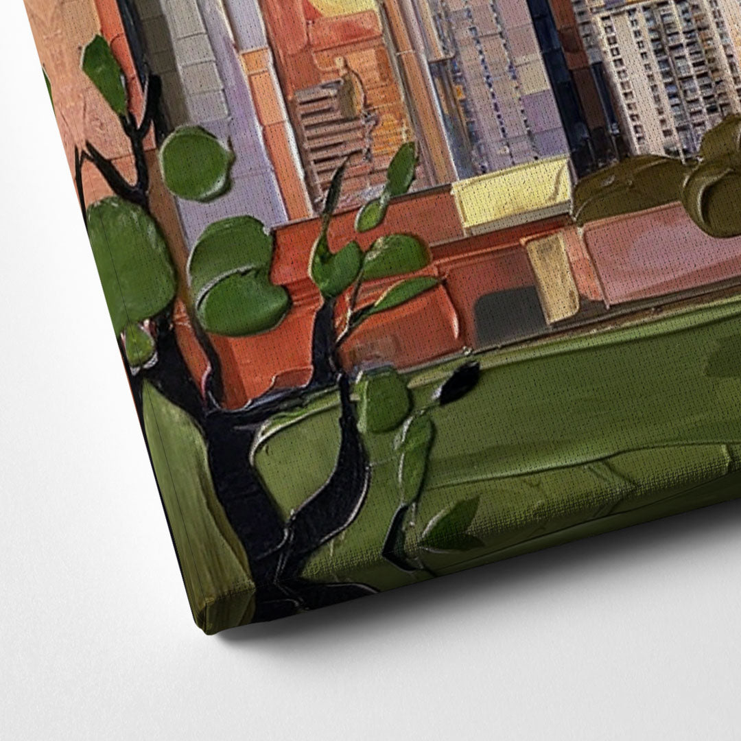 Seattle Downtown Skyline Canvas Close Up