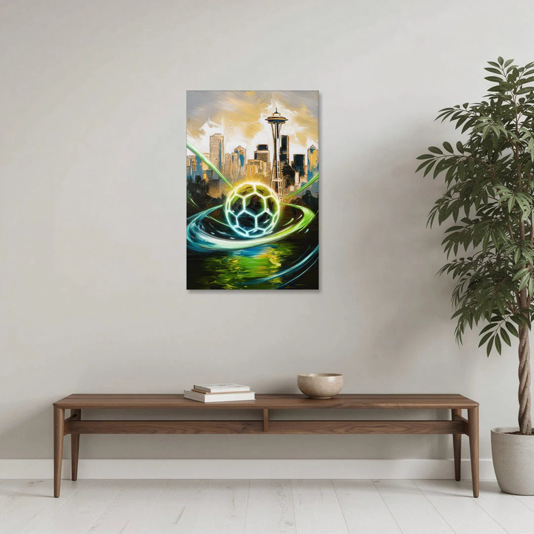 Seattle Sounders FC Spirit - Canvas Wall Art - Coffee Table - 24x36