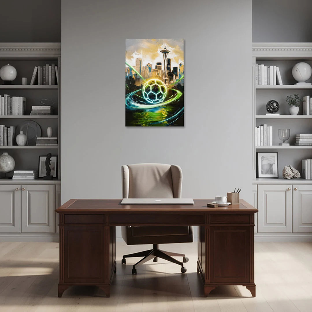 Seattle Sounders FC Spirit - Canvas Wall Art - Office - 24x36