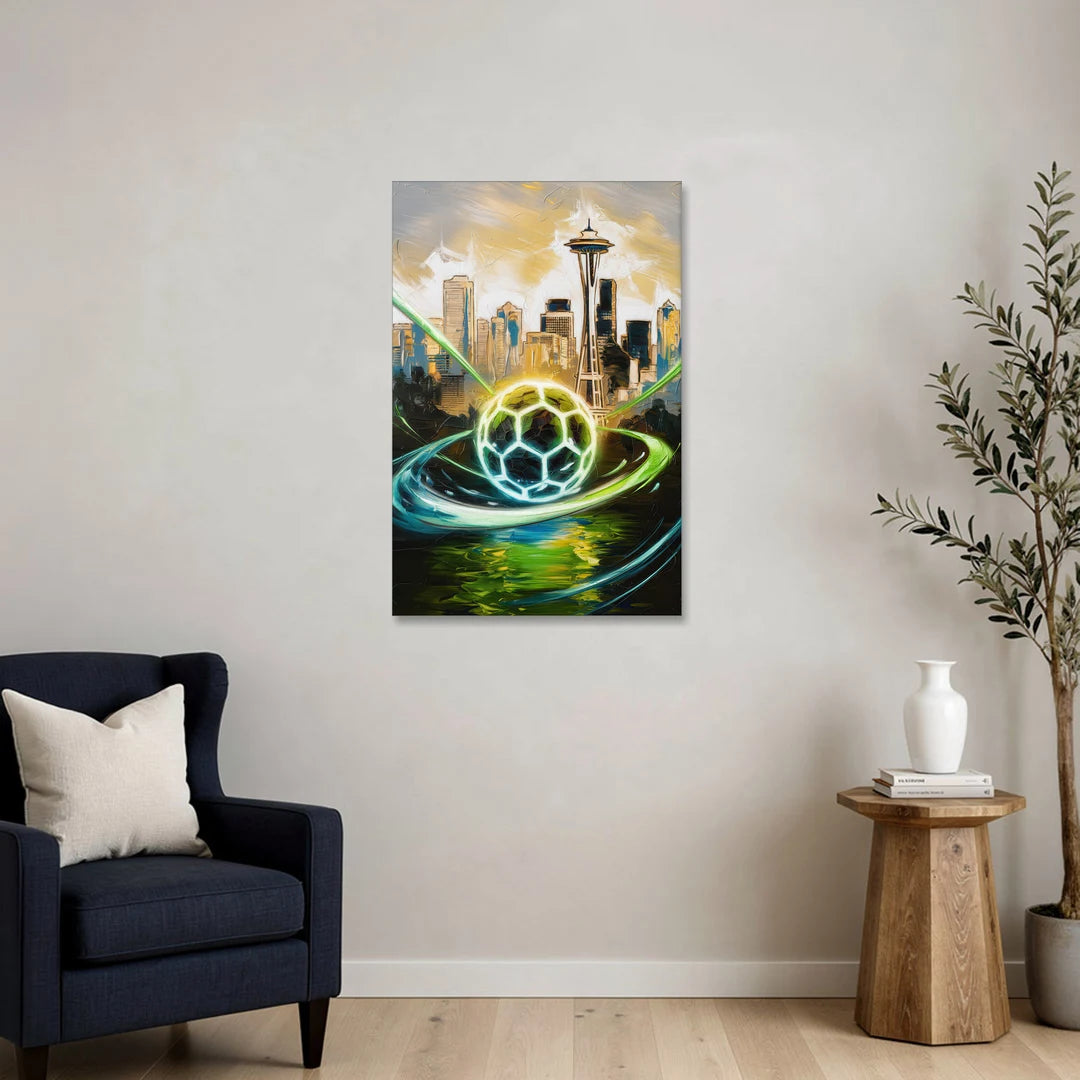Seattle Sounders FC Spirit - Canvas Wall Art - Sofa - 24x36