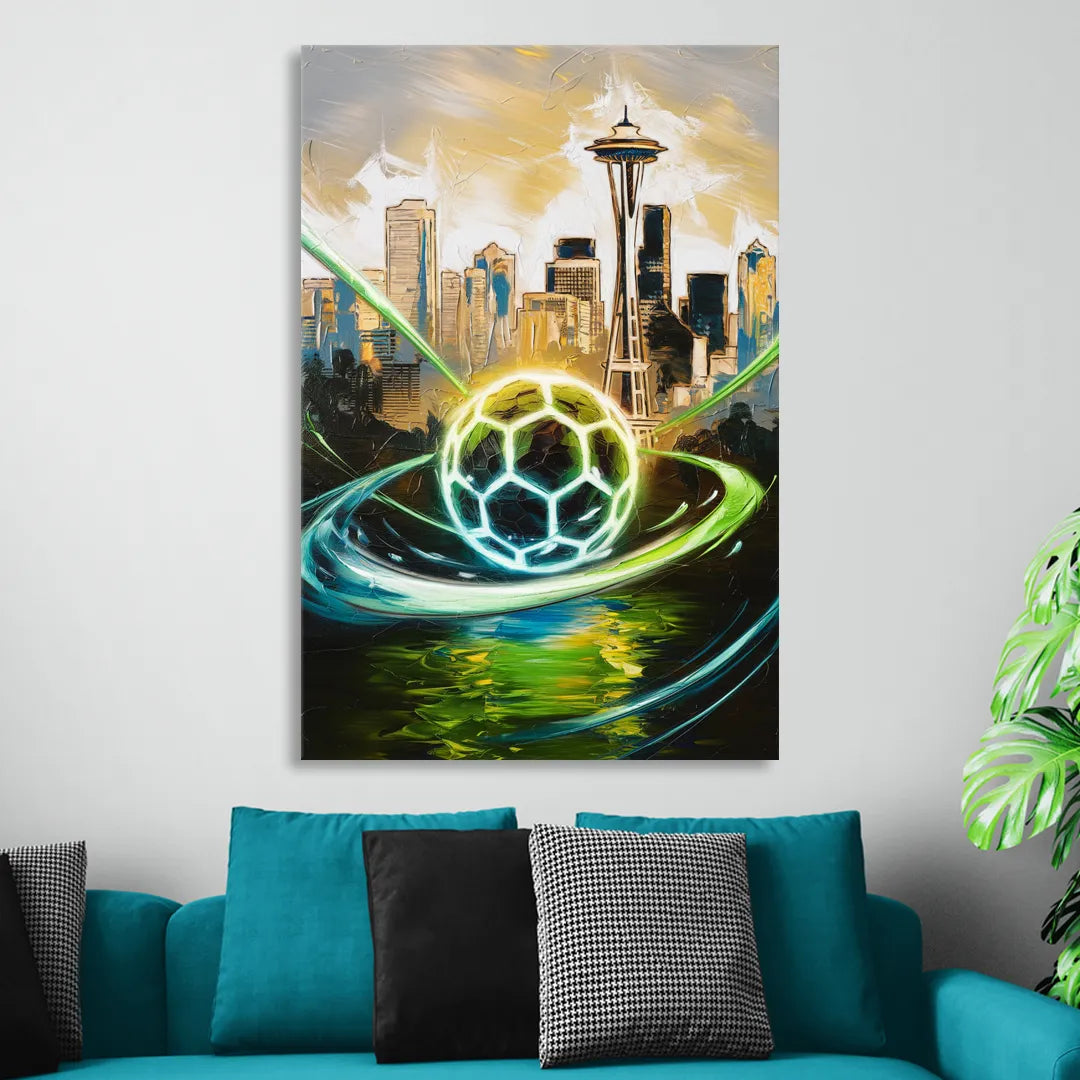 Seattle Sounders FC Spirit Living Room - Canvas Wall Art