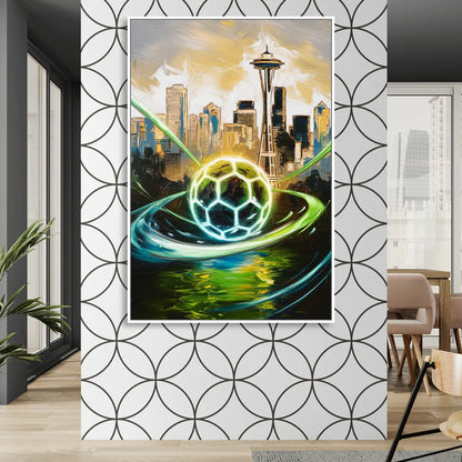 Seattle Sounders FC Spirit Sitting Room - White Canvas Wall Art