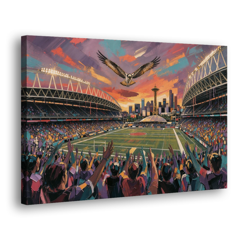Seattle Sports Fans Unite - Canvas Wall Art - Side