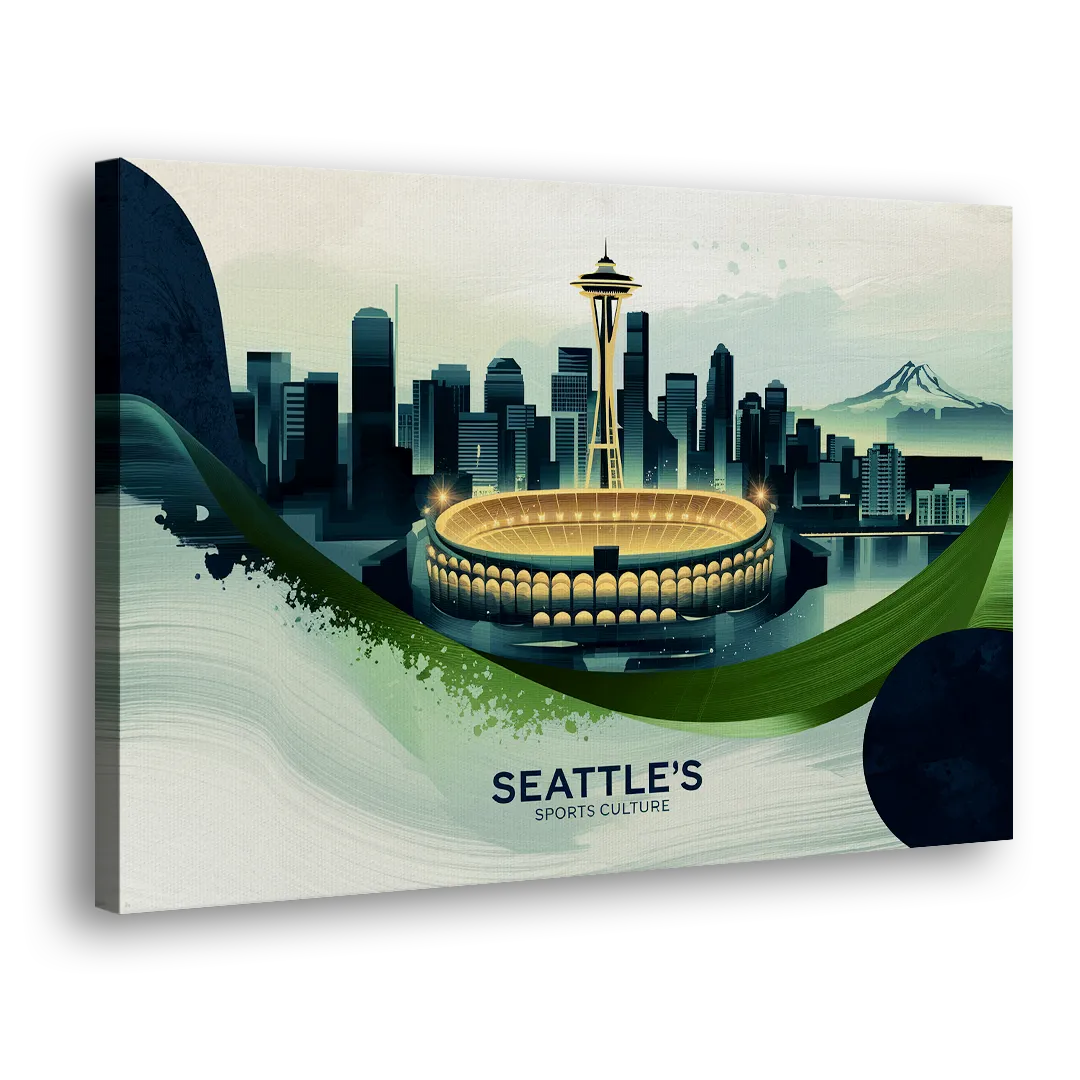 Seattle Sports Fans Unite Side - Canvas Wall Art