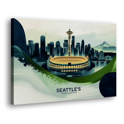 Seattle Sports Fans Unite Side - Canvas Wall Art
