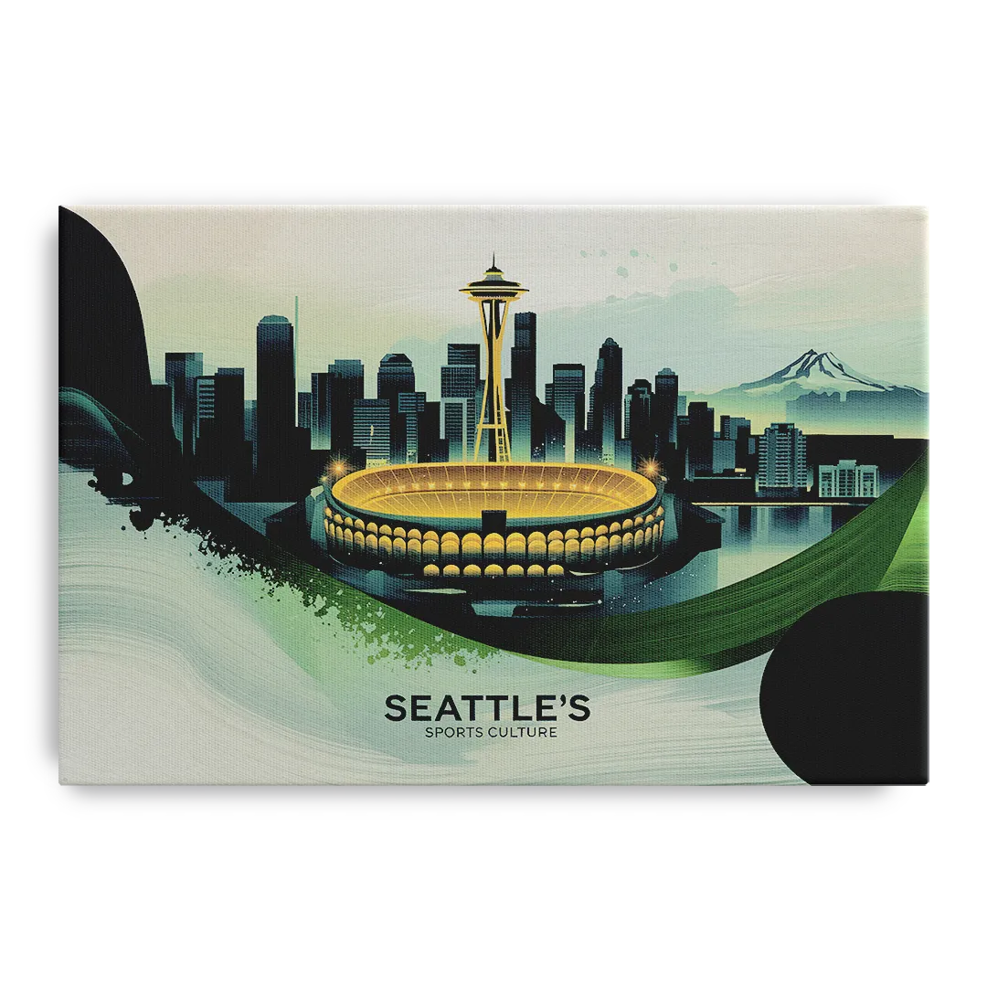 Seattle Sports Fans Unite Front - Canvas Wall Art