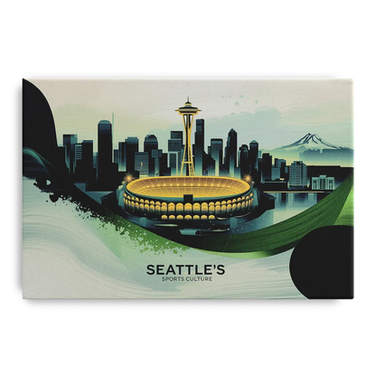 Seattle Sports Fans Unite Front - Canvas Wall Art