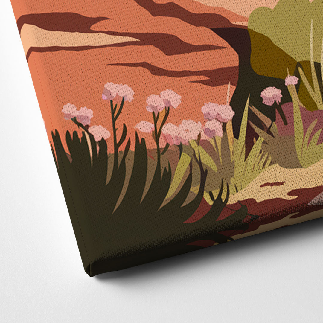 Sedona Canyon Trail Serenity Canvas Close Up