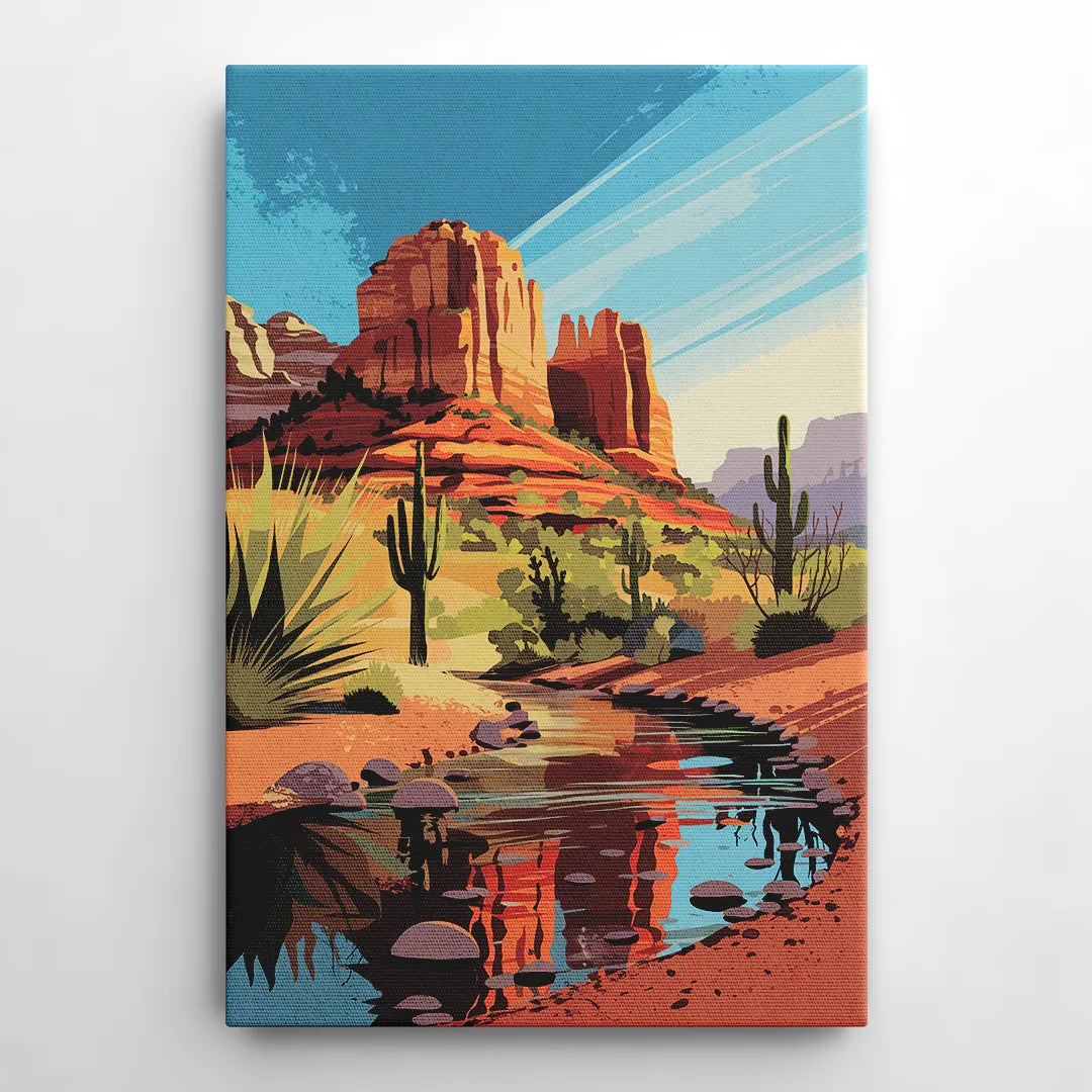 Sedona Cathedral Rock Views - Canvas Wall Art