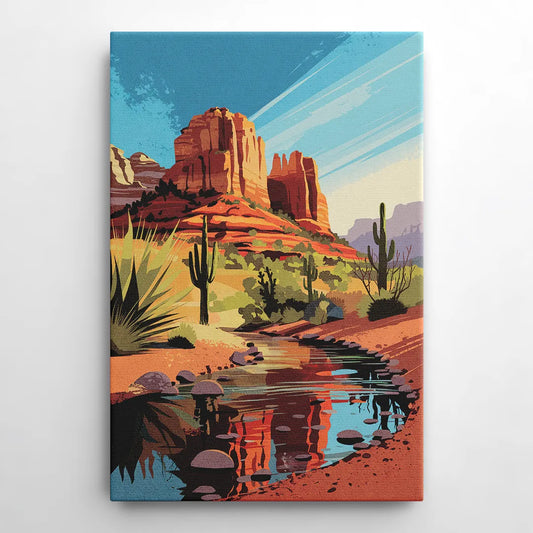 Sedona Cathedral Rock Views - Canvas Wall Art