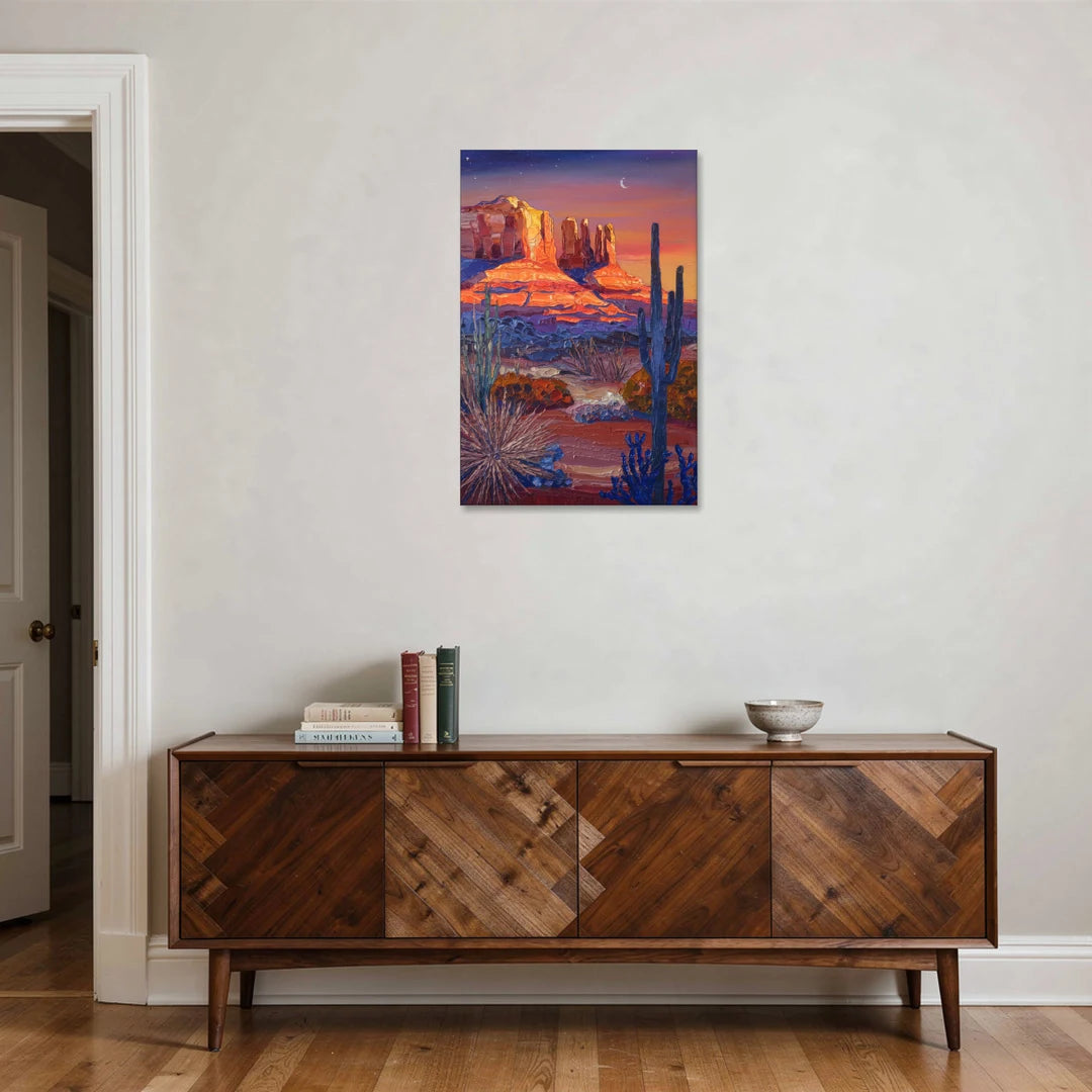 Sedona Desert Twilight - Canvas Wall Art - Coffee Table - 24x36