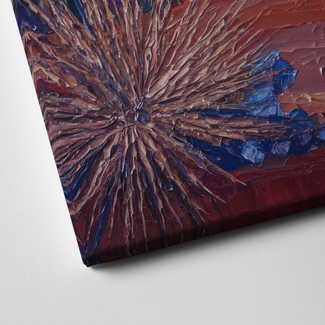 Sedona Desert Twilight Canvas Close Up