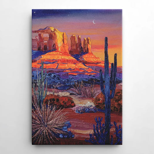 Sedona Desert Twilight - Canvas Wall Art