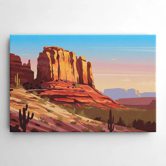 Sedona Majestic Rock Formations - Canvas Wall Art