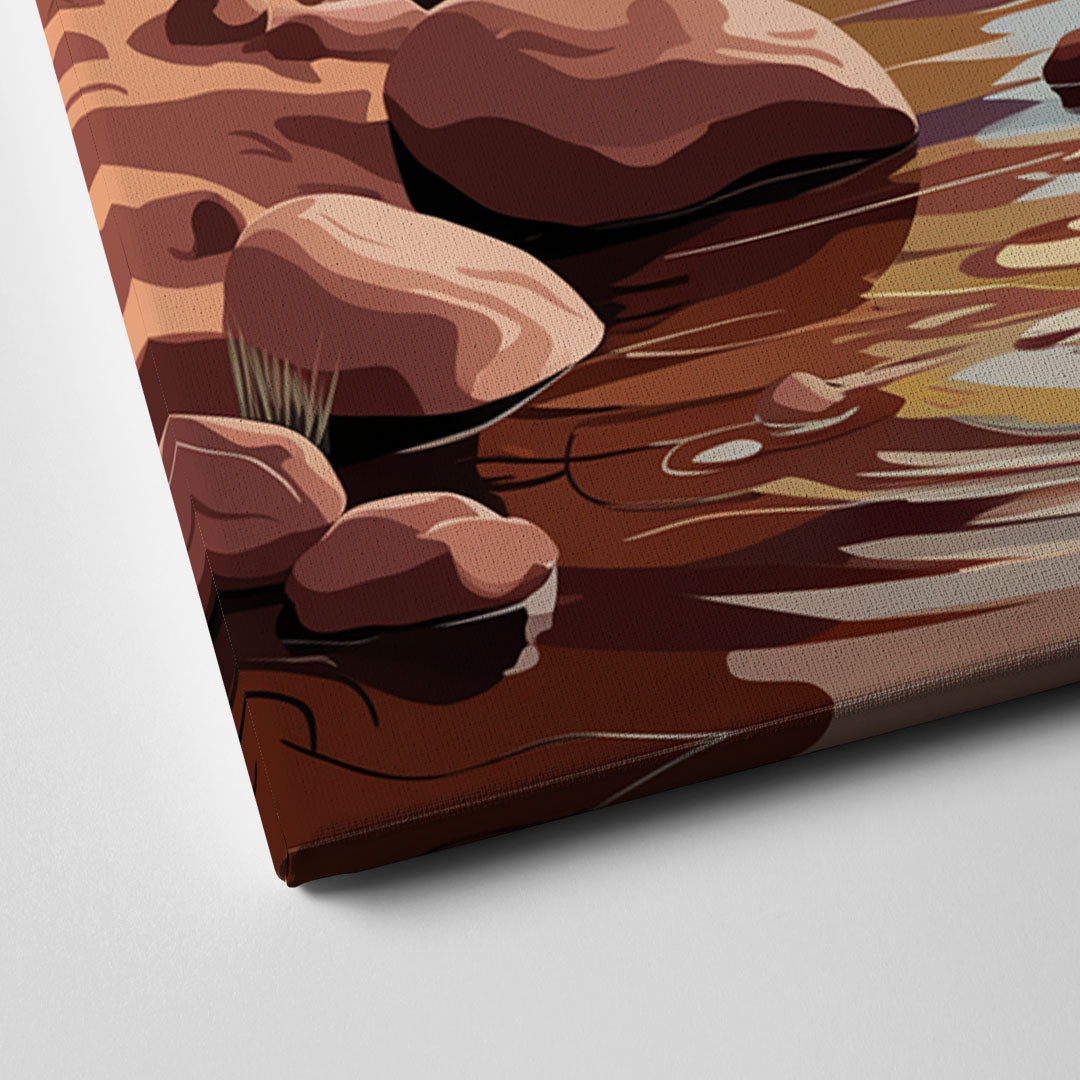 Sedona Oak Creek Reflections Canvas Close Up