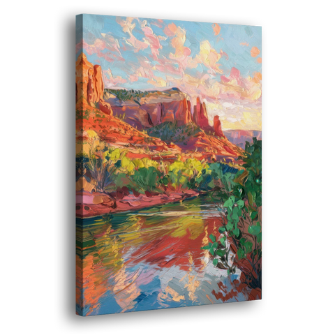 Sedona Scenic Canyon Vibes - Canvas Wall Art - Side