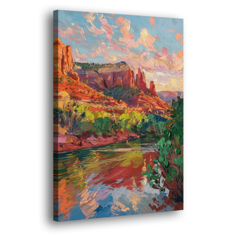 Sedona Scenic Canyon Vibes - Canvas Wall Art