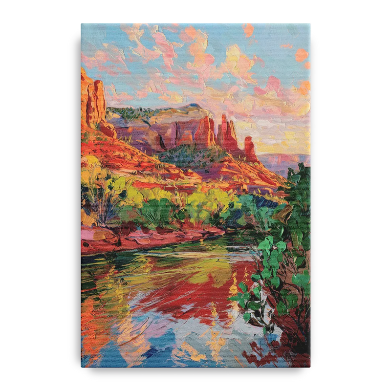 Sedona Scenic Canyon Vibes Front - Canvas Wall Art