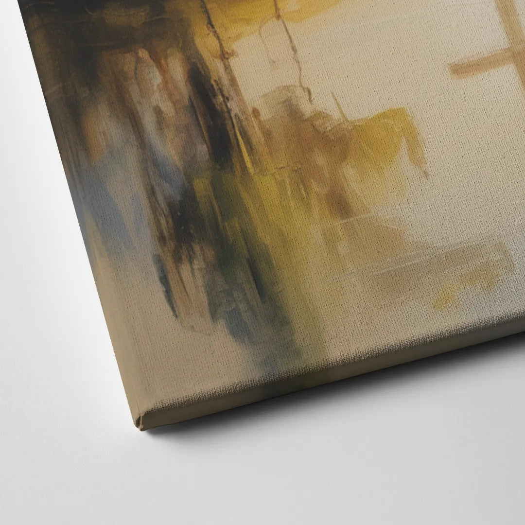 Serene Cross Landscape Abstract Christian Canvas Close Up